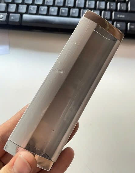 Tay nắm tủ âm nhôm đầu bóng 96mm