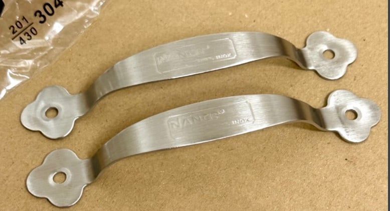 Tay nắm tủ màu inox NANCB 128mm inox 304 (120C/H)