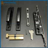 Khóa tay nắm đa điểm, đơn điểm 82 tay tròn sơn đen, trắng