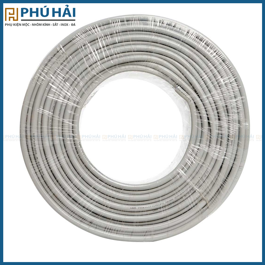 Dây điện 3 pha tròn màu xám 2*2.5(100m/c)