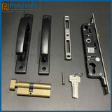Khóa tay nắm đa điểm, đơn điểm 82 tay tròn sơn đen, trắng