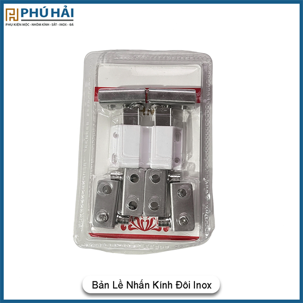 Bản Lề Nhấn Kính Đôi Inox Humer