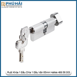 Ruột Khóa 1 Đầu Chìa 1 Đầu Vặn 65mm Hafele 489.56.250