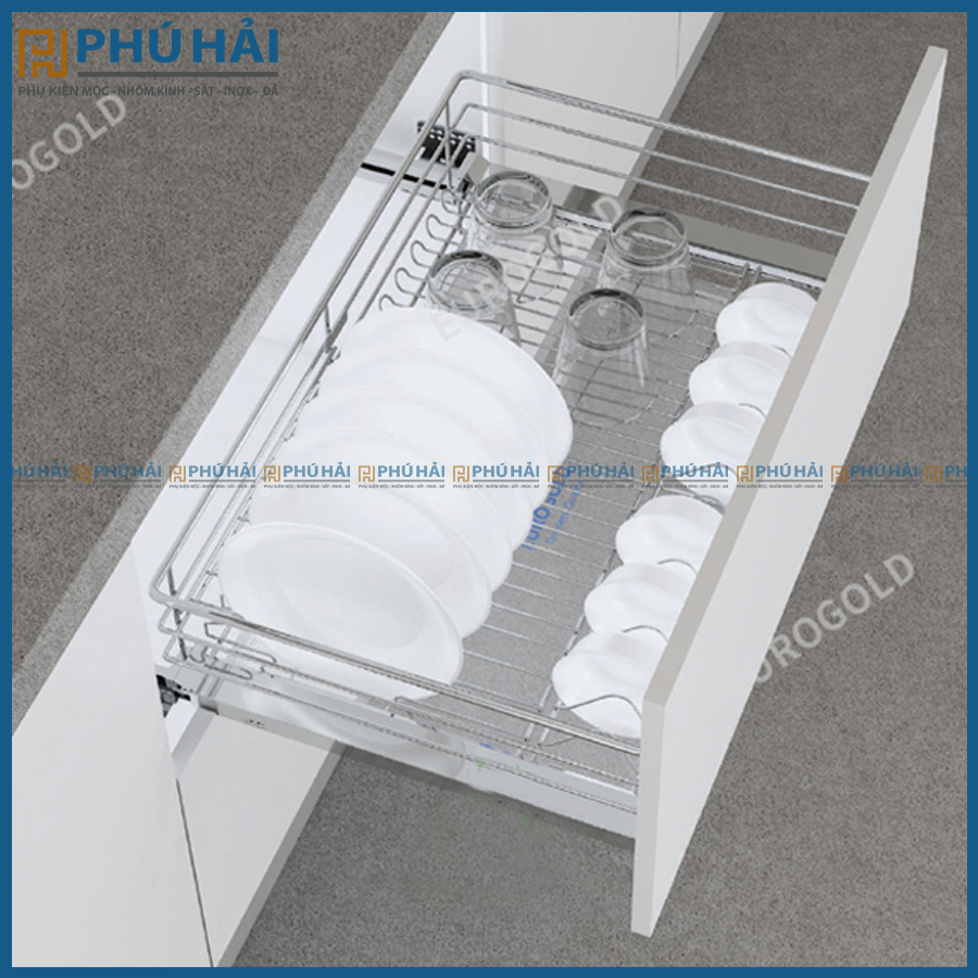 EG30470 GIÁ XOONG NỒI INOX NAN ÂM TỦ -GẮN CÁNH EUROGOLD