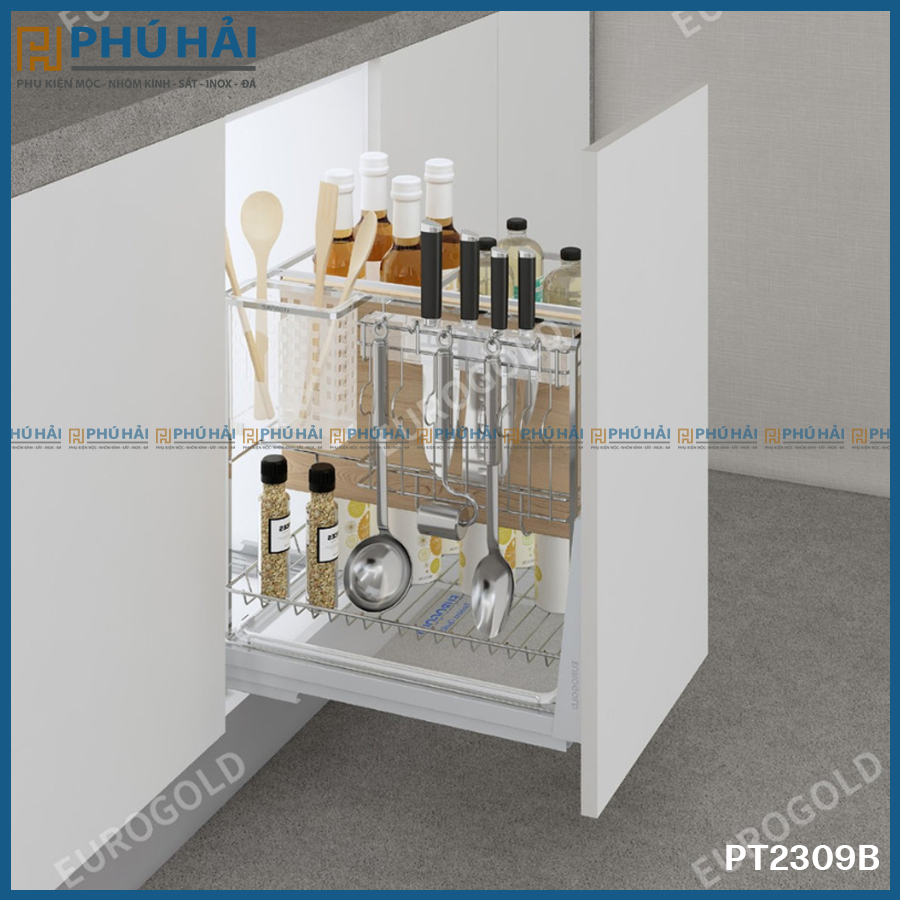 ERO30440B Kệ giao thớt inox nan vuông EUROGLD