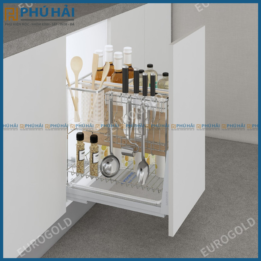 ERO30440 Kệ giao thớt inox nan vuông EUROGLD