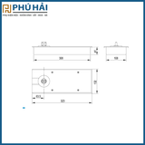 Bàn Lề Sàn HD406 Kinlong (chính hãng)