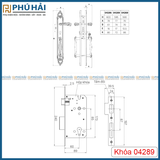 Khóa Cửa Đại Sảnh Đồng Thau Việt Tiệp 04289