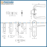 KHÓA CỬA NẸP VICKINI 32019.001 MSN