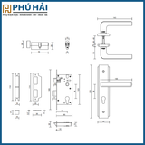 KHÓA CỬA NẸP VICKINI 32020.001 OBP