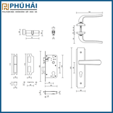 KHÓA CỬA NẸP VICKINI 32021.001 OBP