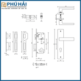 KHÓA CỬA NẸP VICKINI 33012.001 MGB