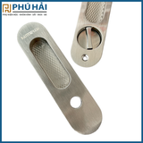 Khóa lùa cửa gỗ xước mờ hammered