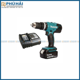 Máy khoan pin búa và vặn vít MAKITA chính hãng DHP453SFX8 (18V)