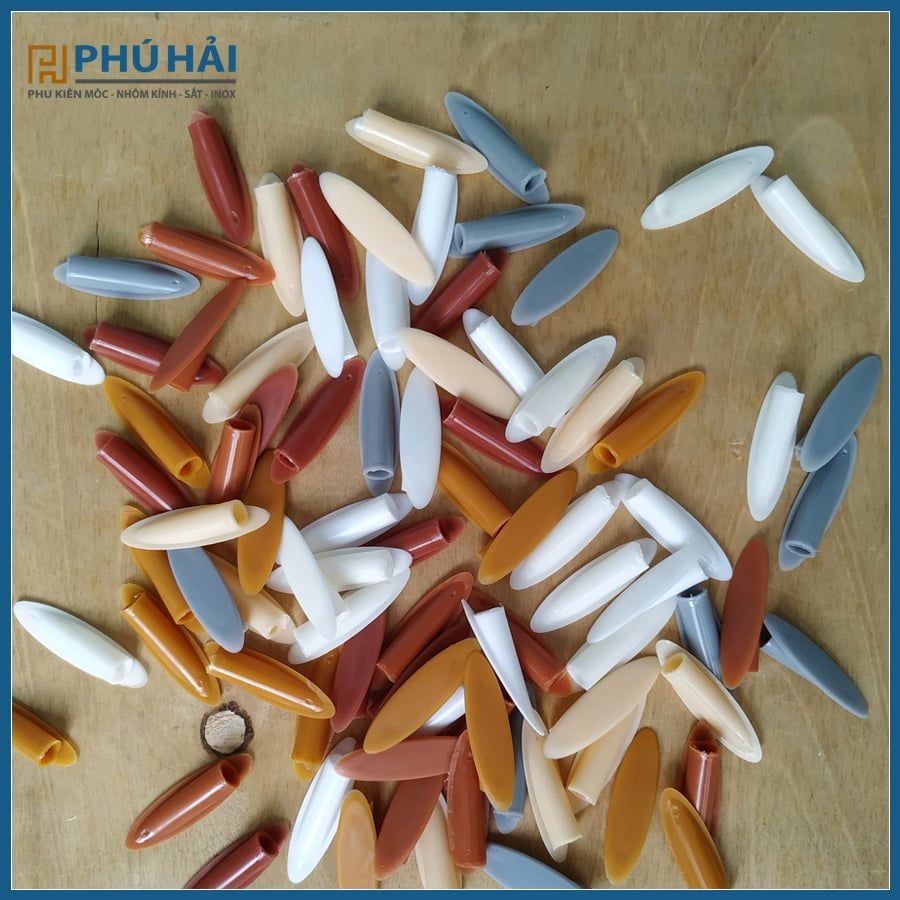 Nút bịt vít đầu xéo màu trắng ( Bịch 100 con)