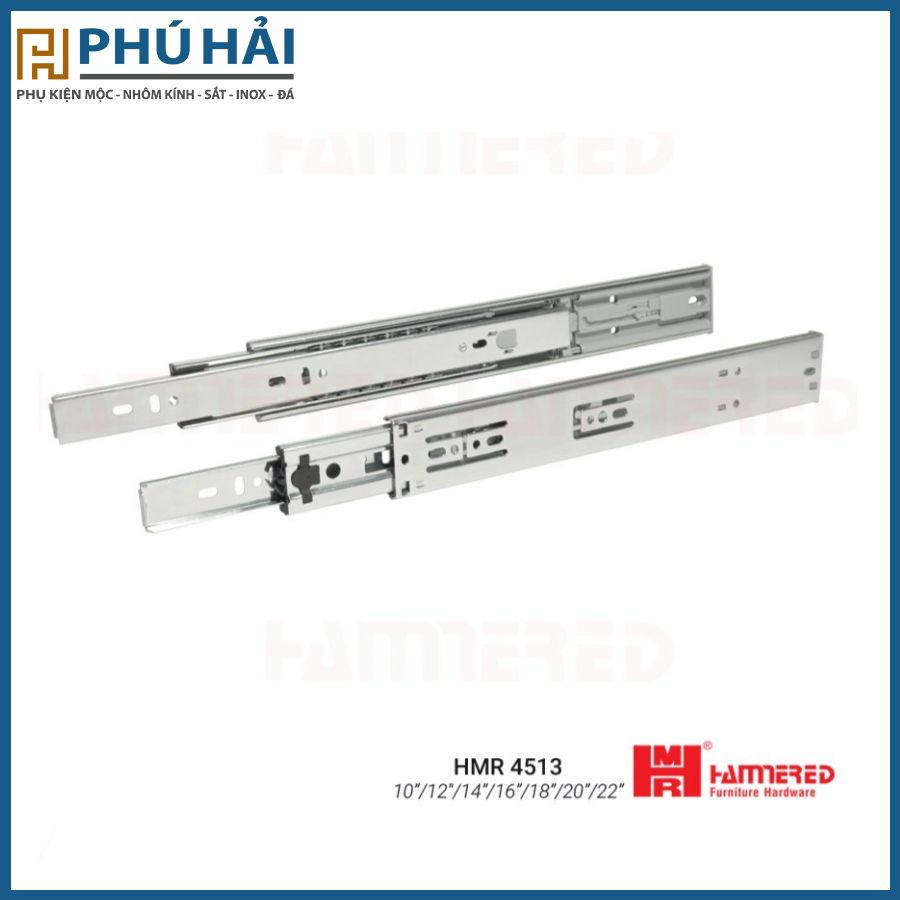 Ray bi nhấn mở 3 tầng HAMMERED 4513 - 4T (15B/T)