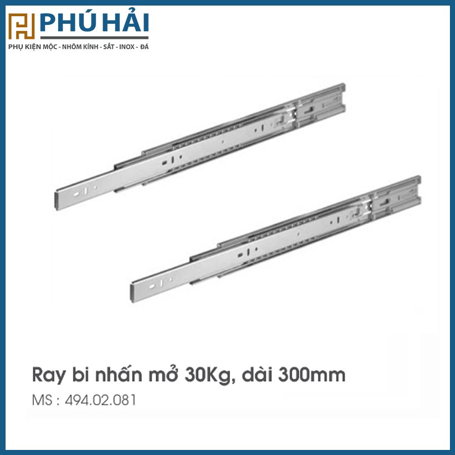 RAY BI 3 TẦNG NHẤN MỞ HAFELE 45/300MM -DIY 494.02.081