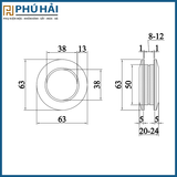 TAY CỬA KÍNH VICKINI 69823.001 SSS