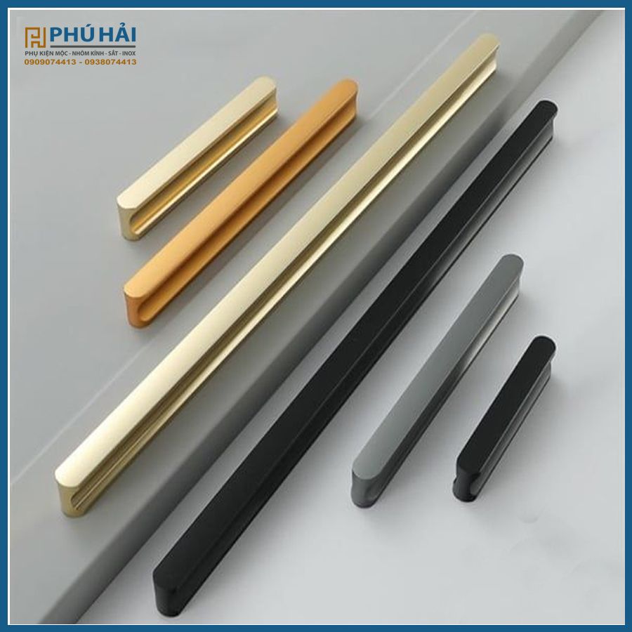 Tay nắm 735 màu đen 96