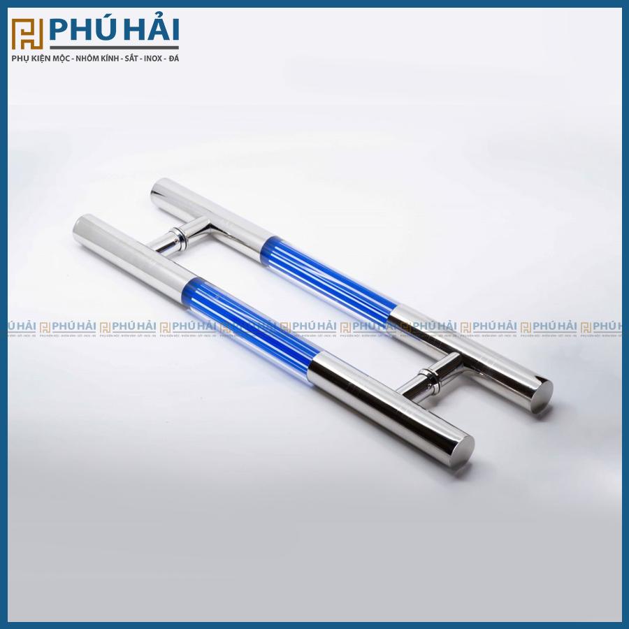 Tay nắm cửa kính VVP 8T sọc xanh