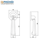 Tay năm Ivan 10129.001 vàng xước mờ