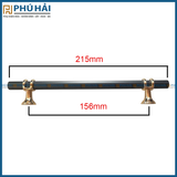 Tay nắm đũa 6852 đen vàng 160 (25C/H)
