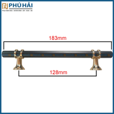 Tay nắm đũa 6852 đen vàng 160 (25C/H)