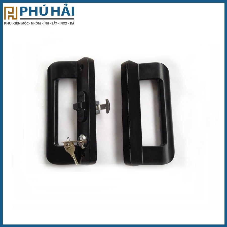 Khóa cửa KINLONG chữ D đen trái hệ 55 chính hãng