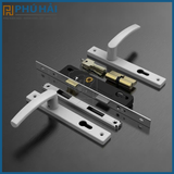 Khóa đa điểm HUY HOÀNG tay tròn trắng DD82K22 - mở ngoài (24B/T)