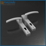 Khóa đa điểm HUY HOÀNG tay tròn trắng DD82K22 - mở ngoài (24B/T)
