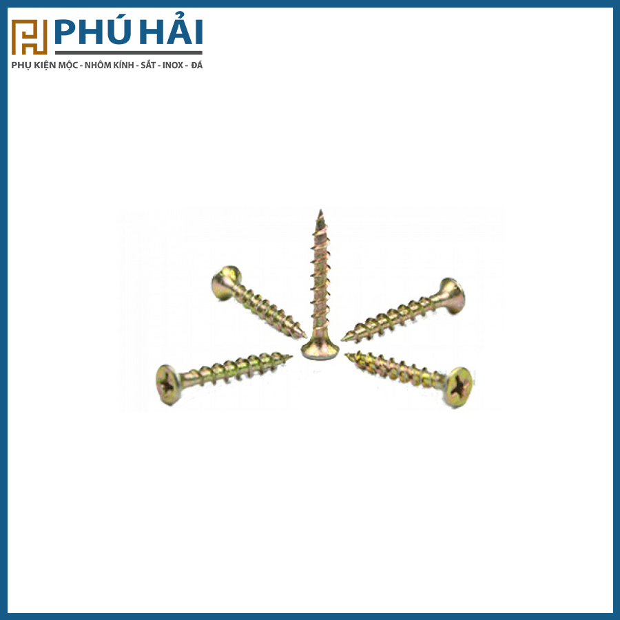Vít Vàng gỗ 1F5 răng thưa ( 30 bịch/bao)