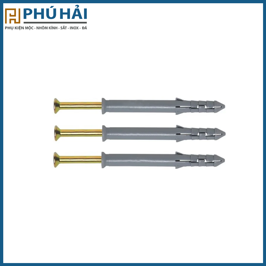 Vít khung bao bắn tường màu xám 10*100 ( 100 con/bịch)