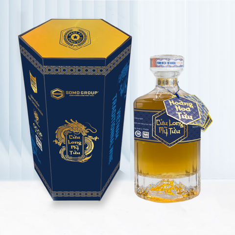 Minh Mạng Tửu - Hộp quà lục giác | Chai thủy tinh 500ml
