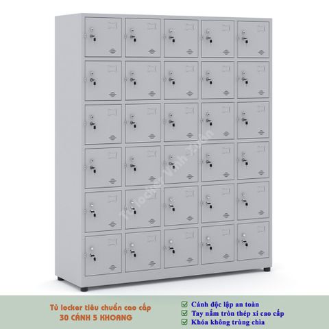 Tủ Locker 30 ngăn kiểu TU986-5K