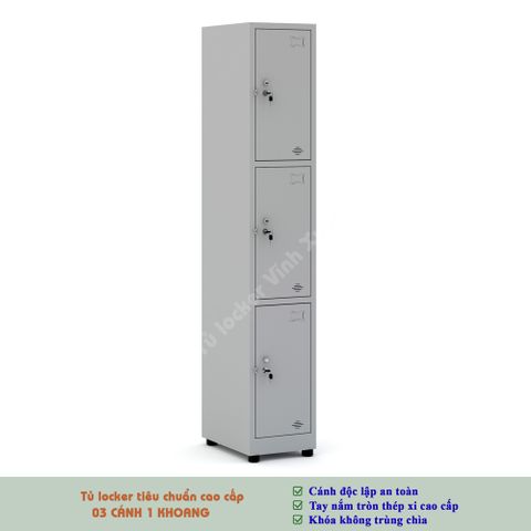 Tủ locker 3 ngăn kiểu TU983