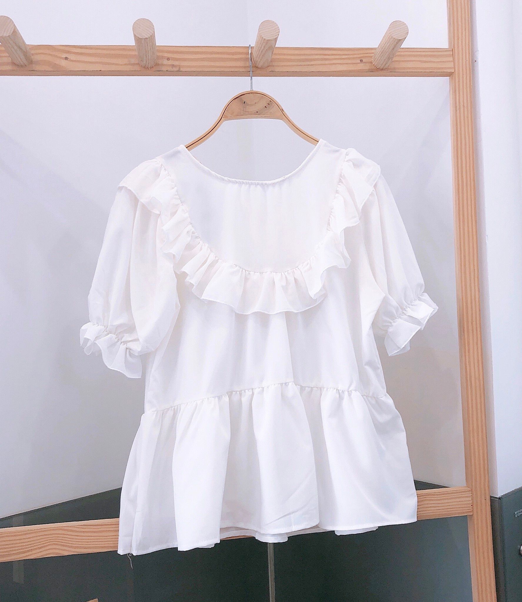 Áo Babydoll Bèo Nơ Sau