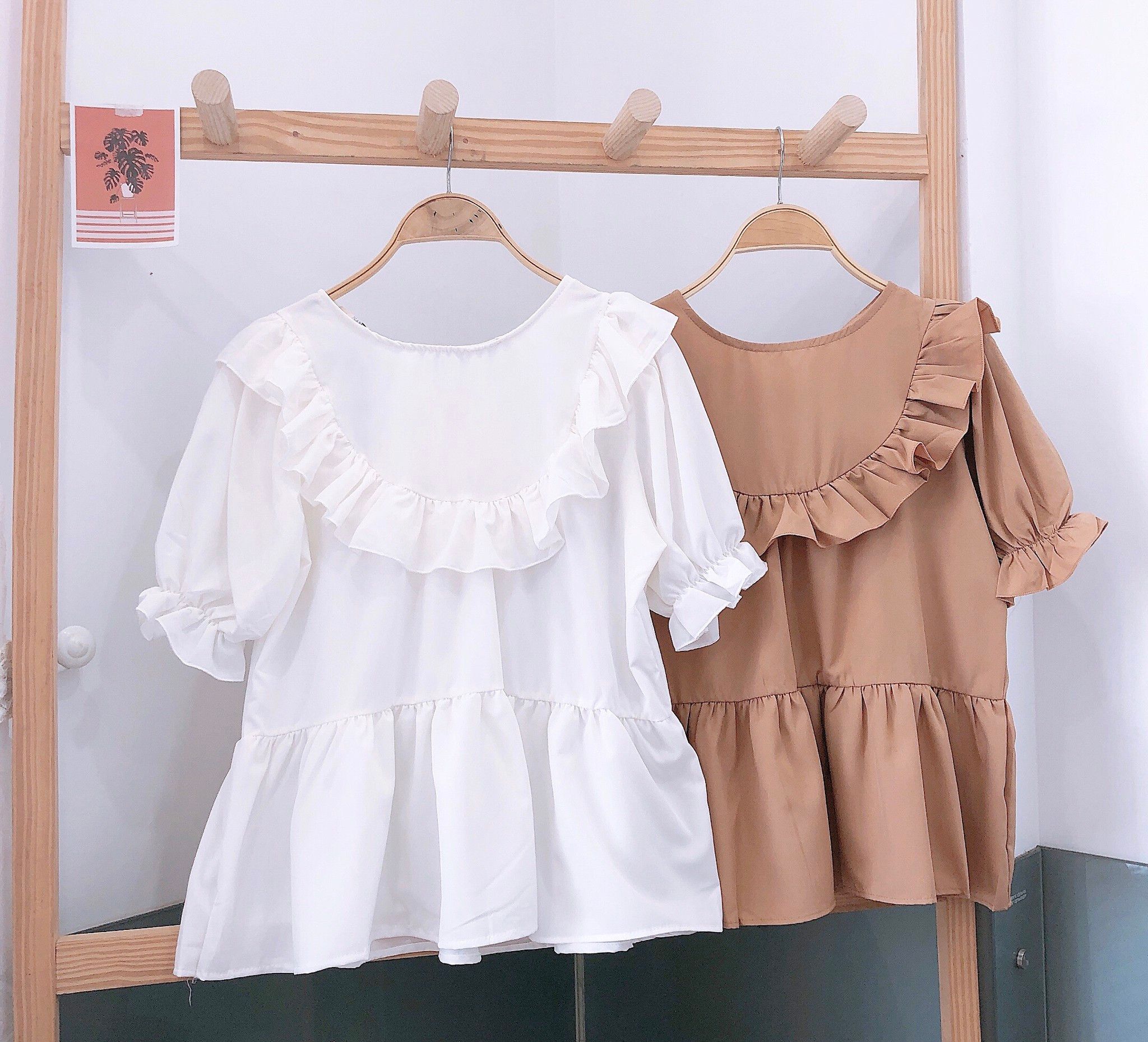 Áo Babydoll Bèo Nơ Sau