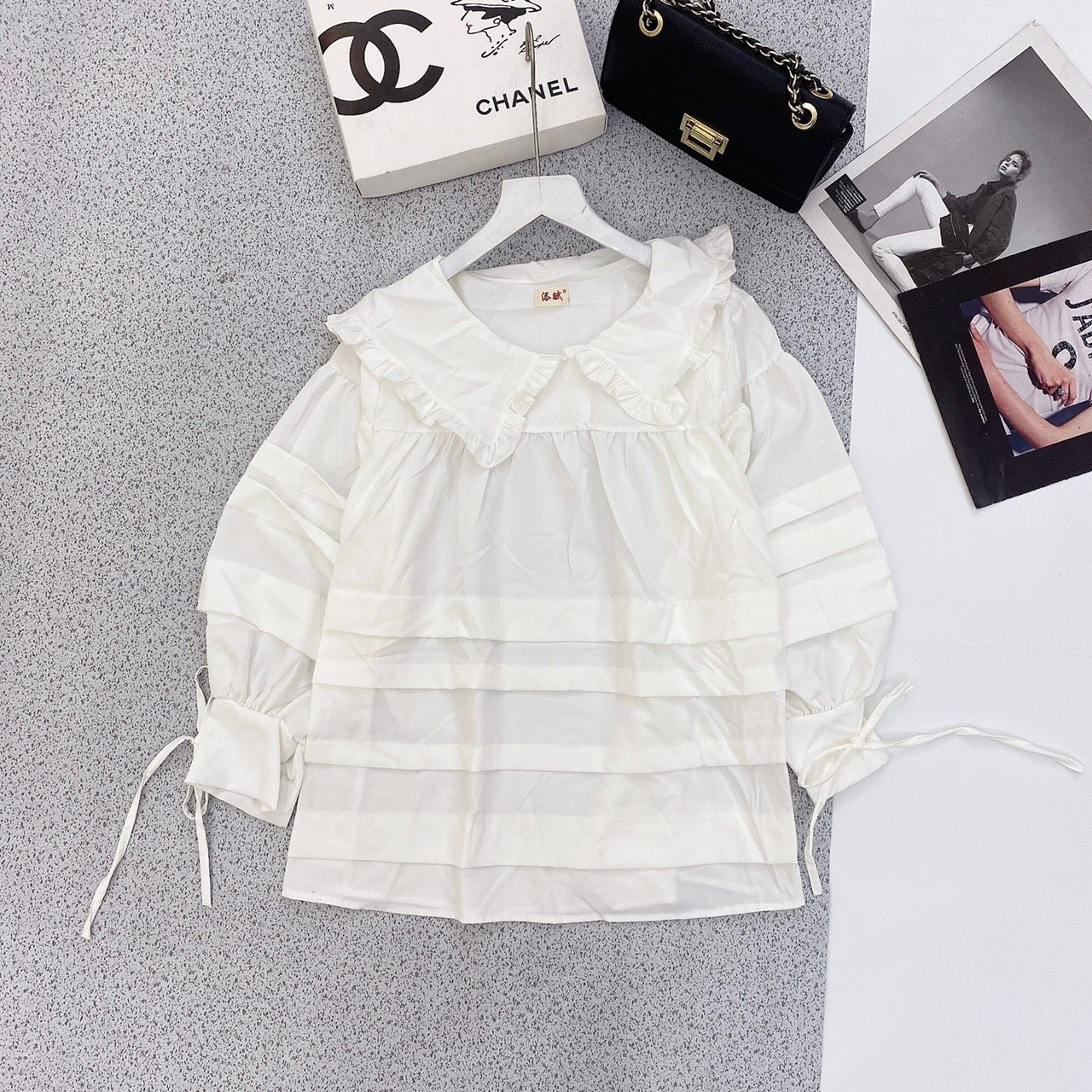 Áo babydoll bèo tầng