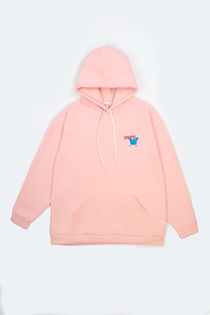 Áo Hoodie 100% Hồn Nhiên (Hồng)