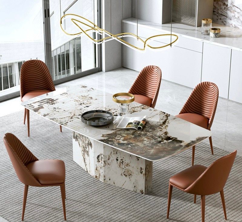 Bàn ăn mặt đá nhập khẩu BA0170