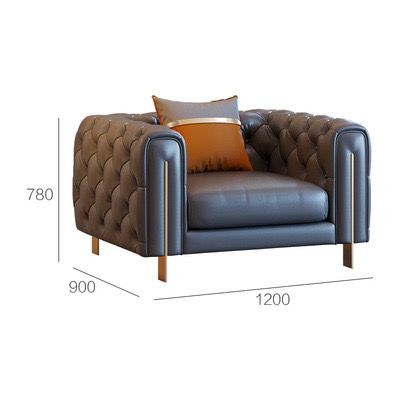  Ghế Sofa da phong cách Tân cổ điển sang trọng GSF173 