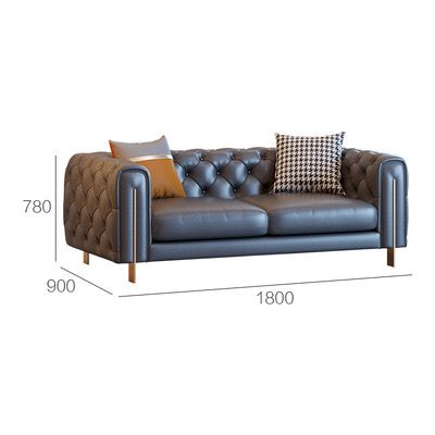  Ghế Sofa da phong cách Tân cổ điển sang trọng GSF173 