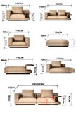  Bộ Sofa da bò cao cấp , màu vàng kem BSF196 