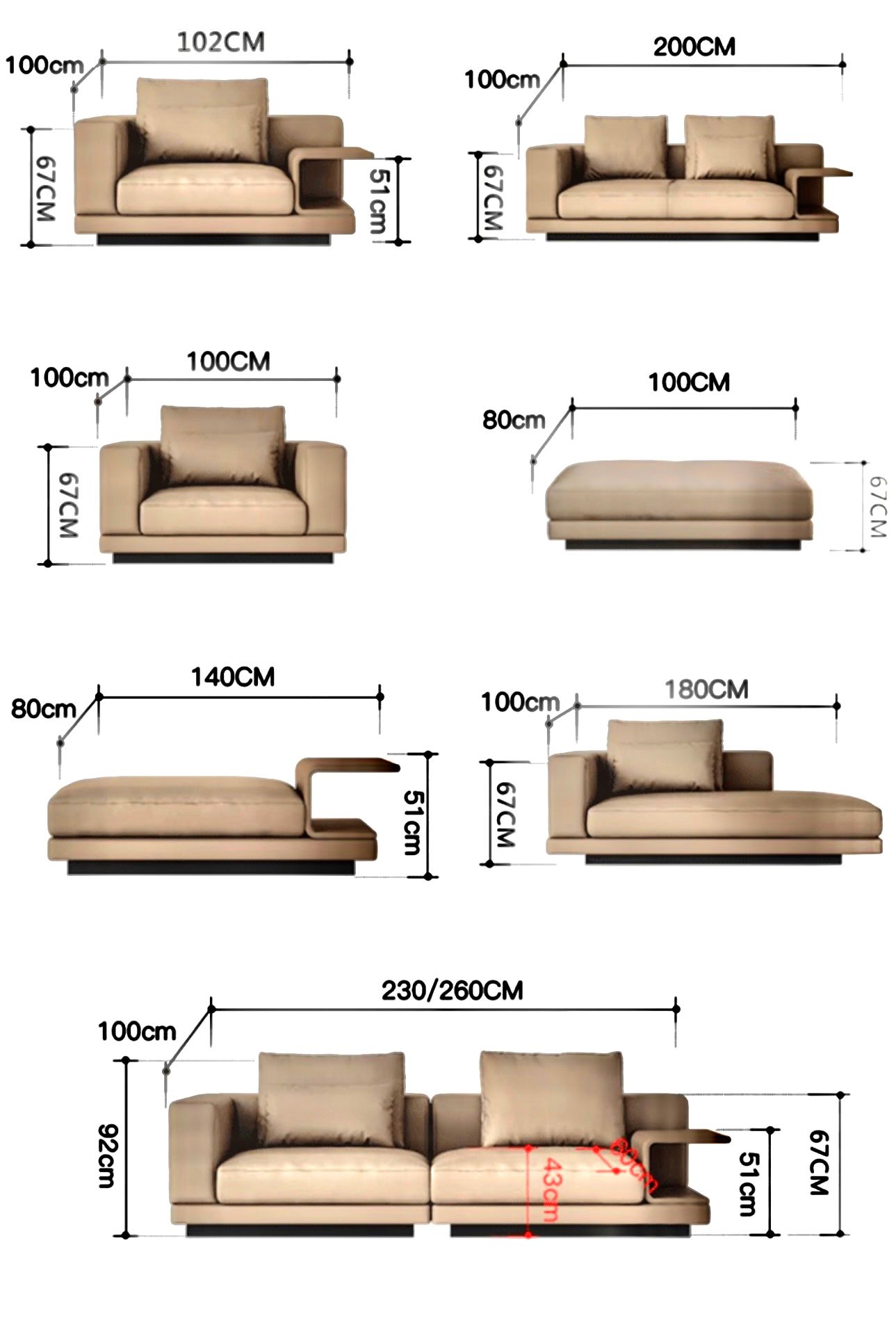  Bộ Sofa da bò cao cấp , màu vàng kem BSF196 