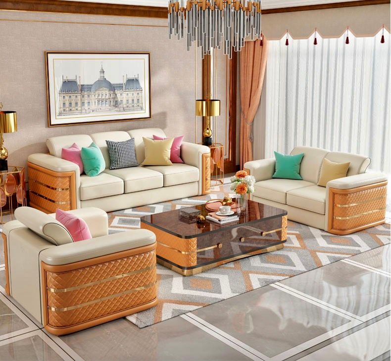  Bộ Sofa da bò BSF191 