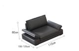  Ghế Sofa góc vải cao cấp , trắng kem BSF194 