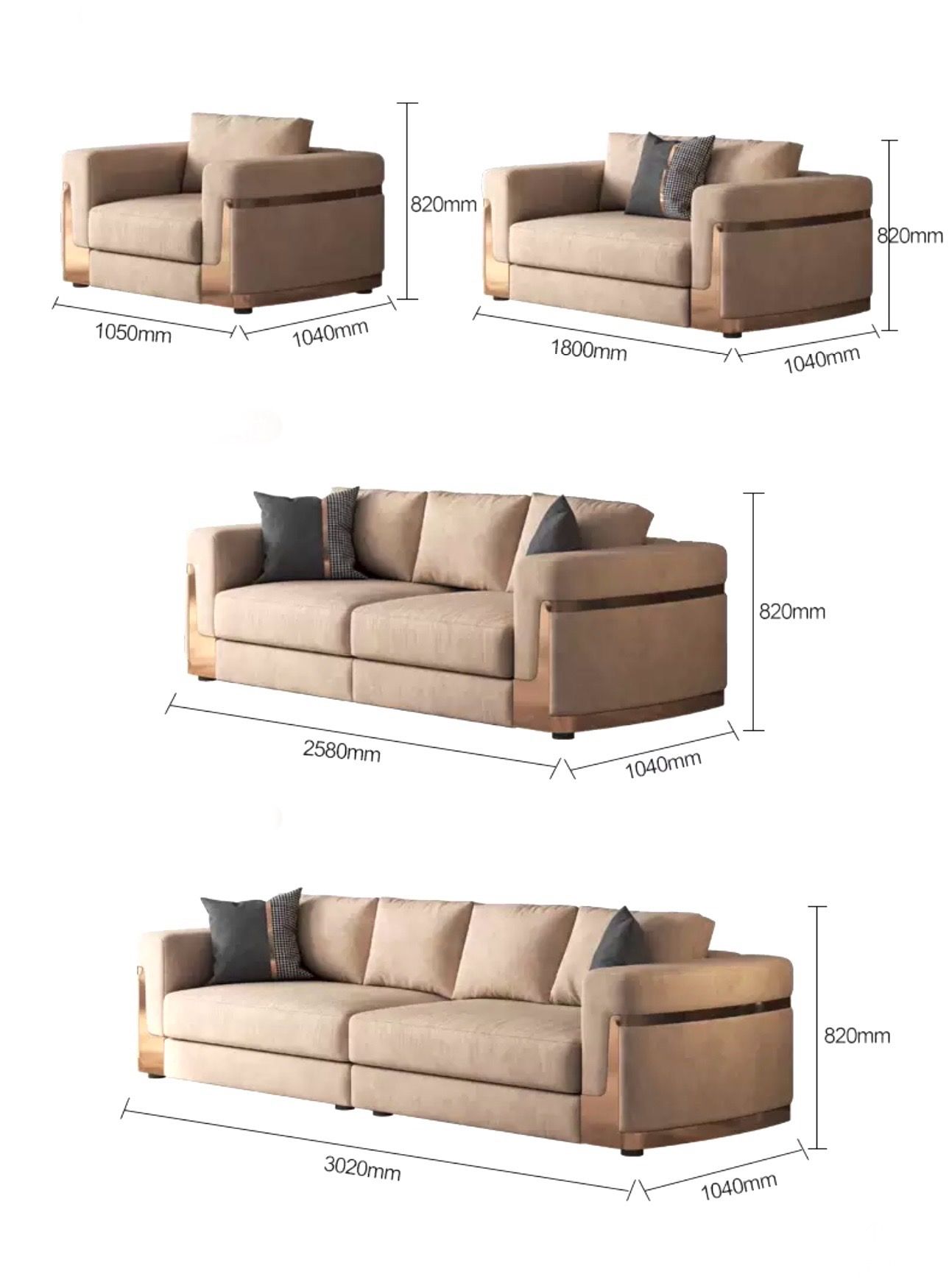  Bộ Sofa da nhập khẩu BSF202 