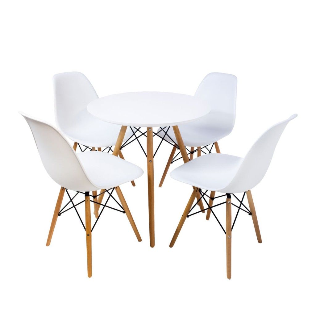Ghế eames ORTYX-S433 ( mặt nhựa chân gỗ )