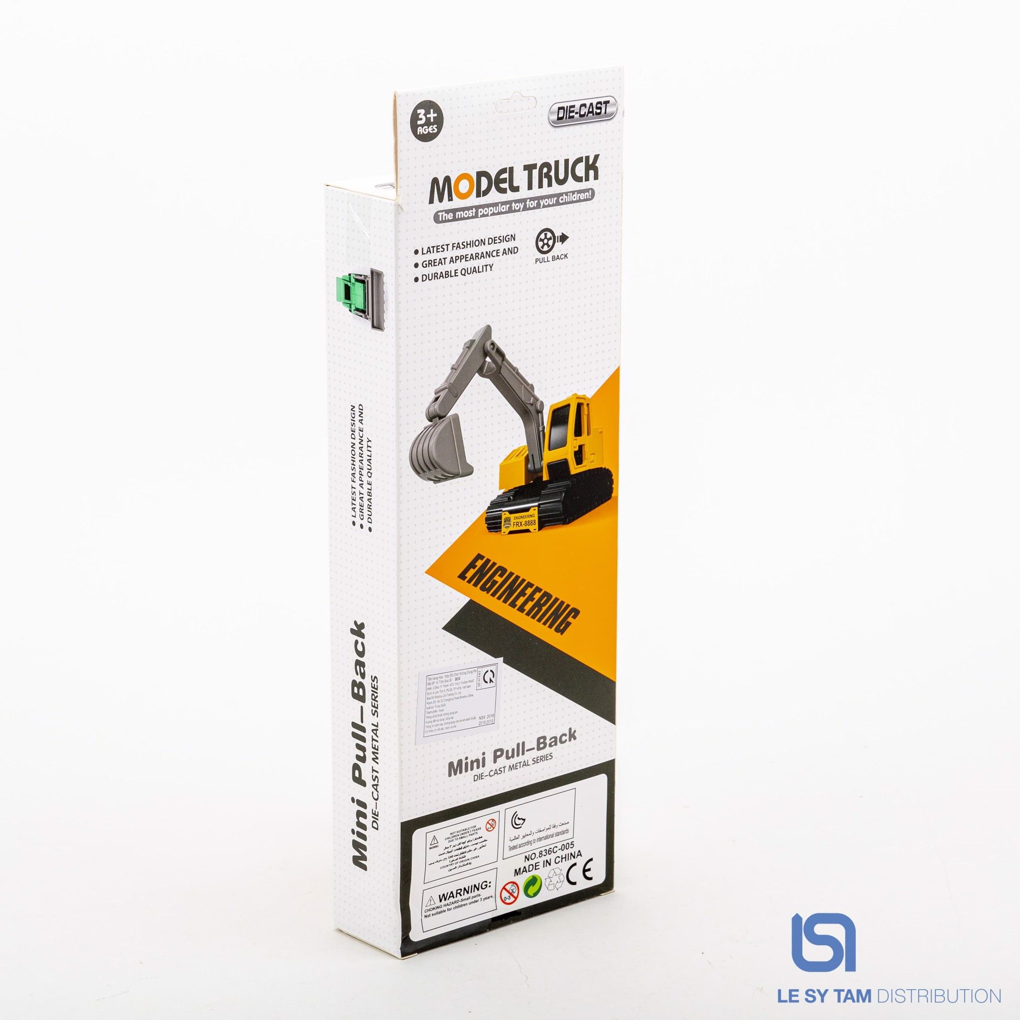 Hộp 4 xe công trình sắt 836C-005