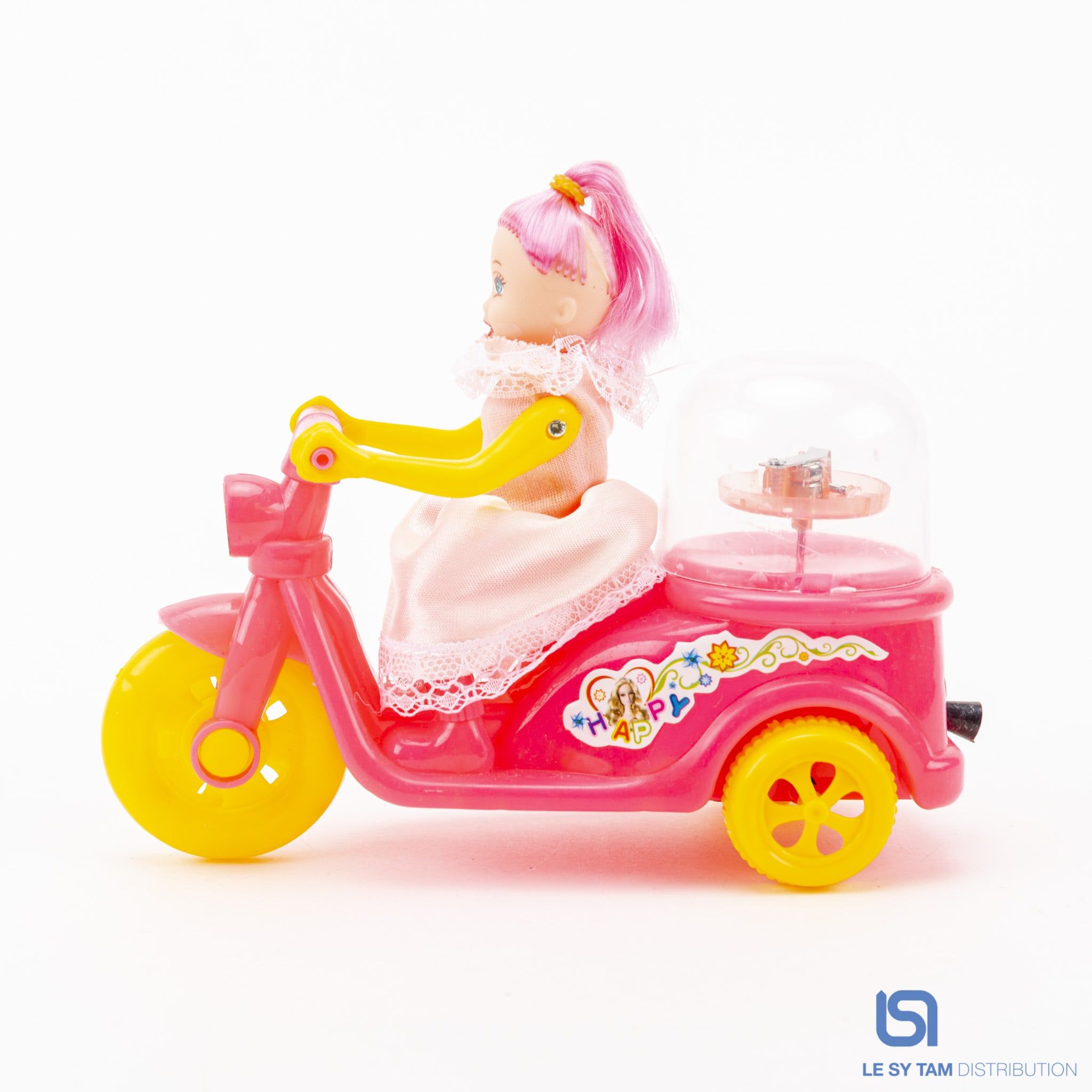 Xe vespa cô gái rút dây 667-2